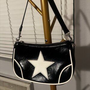 Urban Outfitters Daphne Star Faux Leather Moto Bag